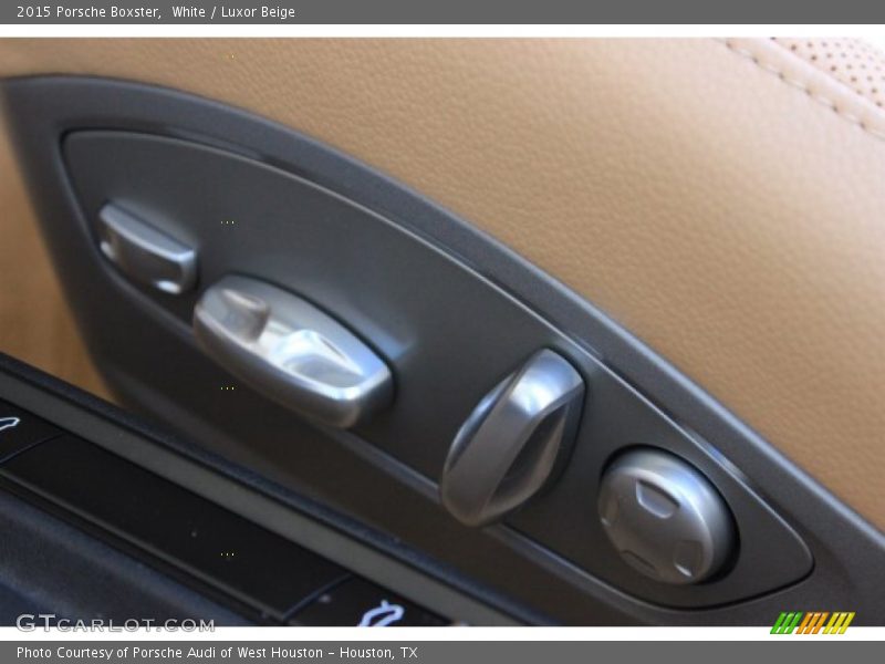 White / Luxor Beige 2015 Porsche Boxster