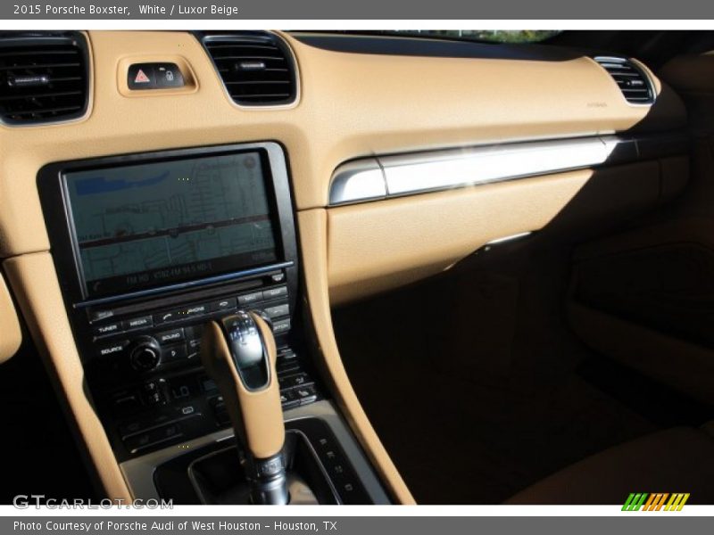 White / Luxor Beige 2015 Porsche Boxster