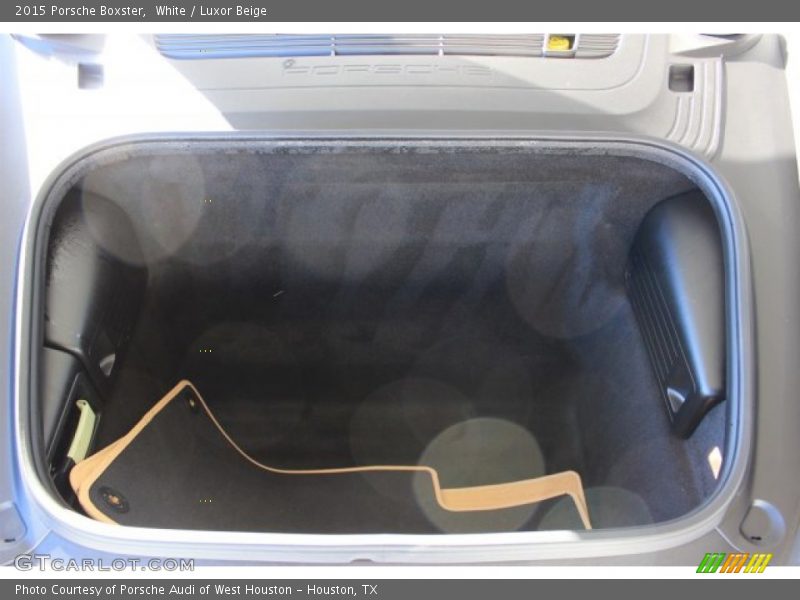 White / Luxor Beige 2015 Porsche Boxster
