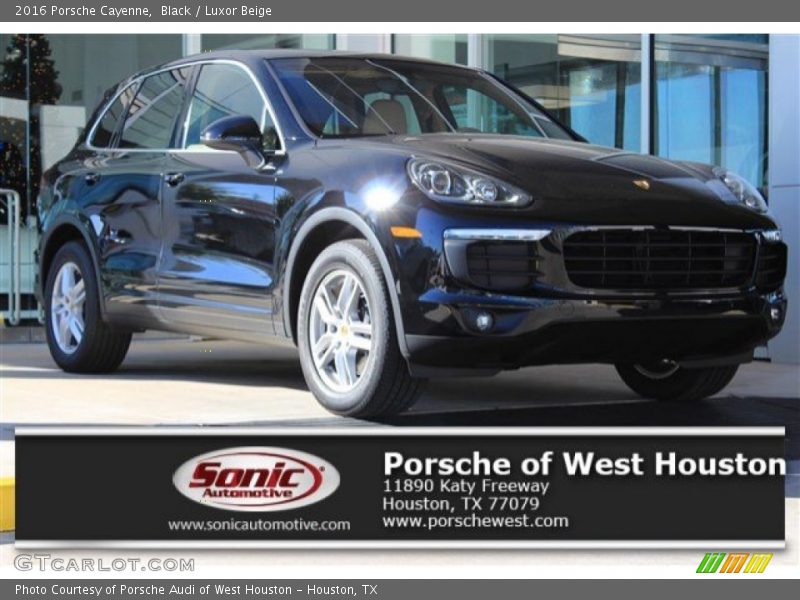 Black / Luxor Beige 2016 Porsche Cayenne