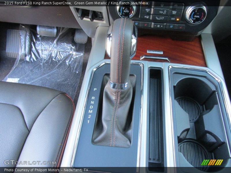 Green Gem Metallic / King Ranch Java/Mesa 2015 Ford F150 King Ranch SuperCrew
