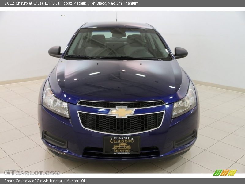 Blue Topaz Metallic / Jet Black/Medium Titanium 2012 Chevrolet Cruze LS