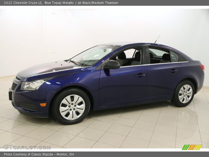 Blue Topaz Metallic / Jet Black/Medium Titanium 2012 Chevrolet Cruze LS