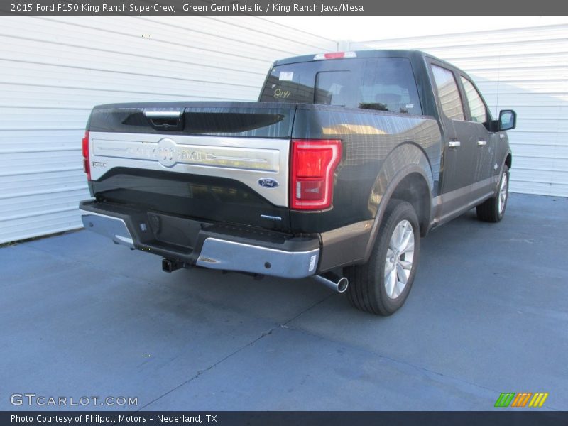 Green Gem Metallic / King Ranch Java/Mesa 2015 Ford F150 King Ranch SuperCrew