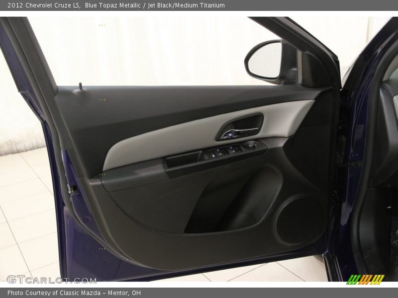 Blue Topaz Metallic / Jet Black/Medium Titanium 2012 Chevrolet Cruze LS
