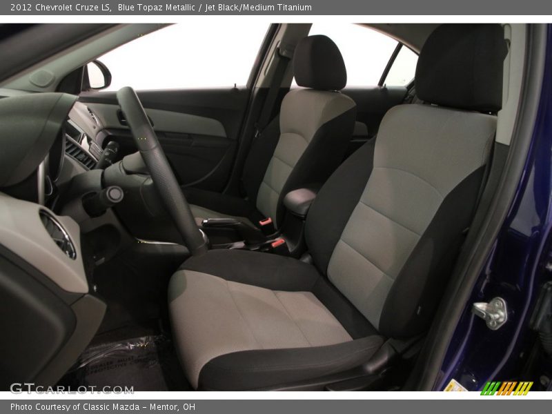 Blue Topaz Metallic / Jet Black/Medium Titanium 2012 Chevrolet Cruze LS