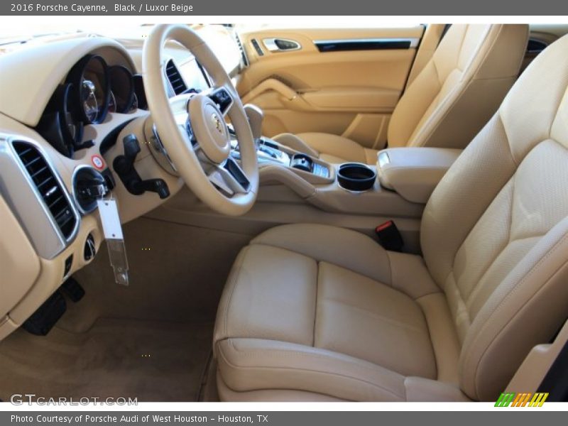 Black / Luxor Beige 2016 Porsche Cayenne