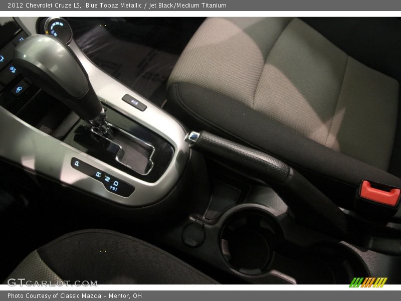 Blue Topaz Metallic / Jet Black/Medium Titanium 2012 Chevrolet Cruze LS