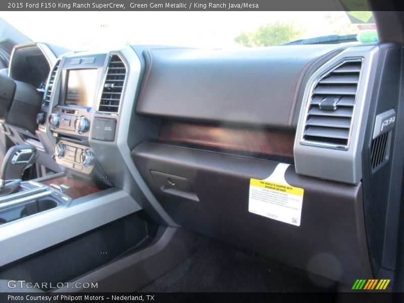 Green Gem Metallic / King Ranch Java/Mesa 2015 Ford F150 King Ranch SuperCrew