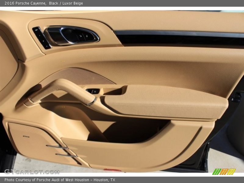 Black / Luxor Beige 2016 Porsche Cayenne