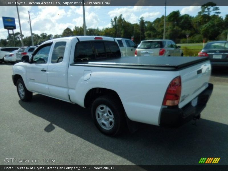 Super White / Graphite Gray 2007 Toyota Tacoma Access Cab