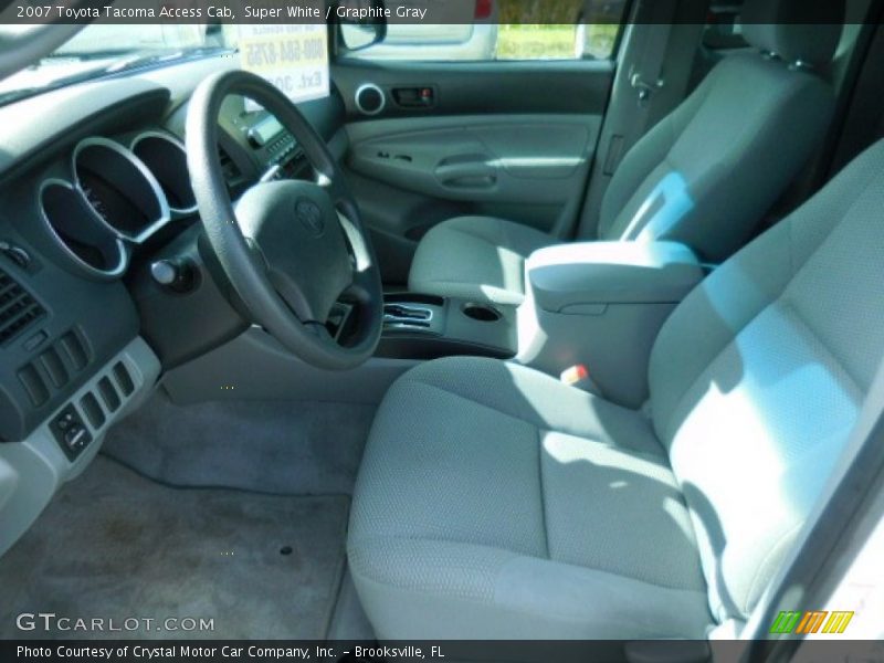 Super White / Graphite Gray 2007 Toyota Tacoma Access Cab