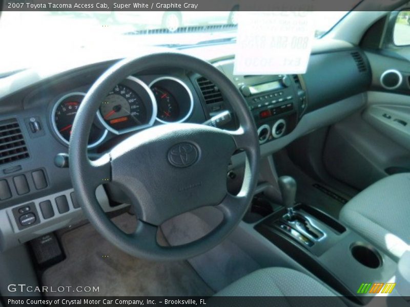 Super White / Graphite Gray 2007 Toyota Tacoma Access Cab