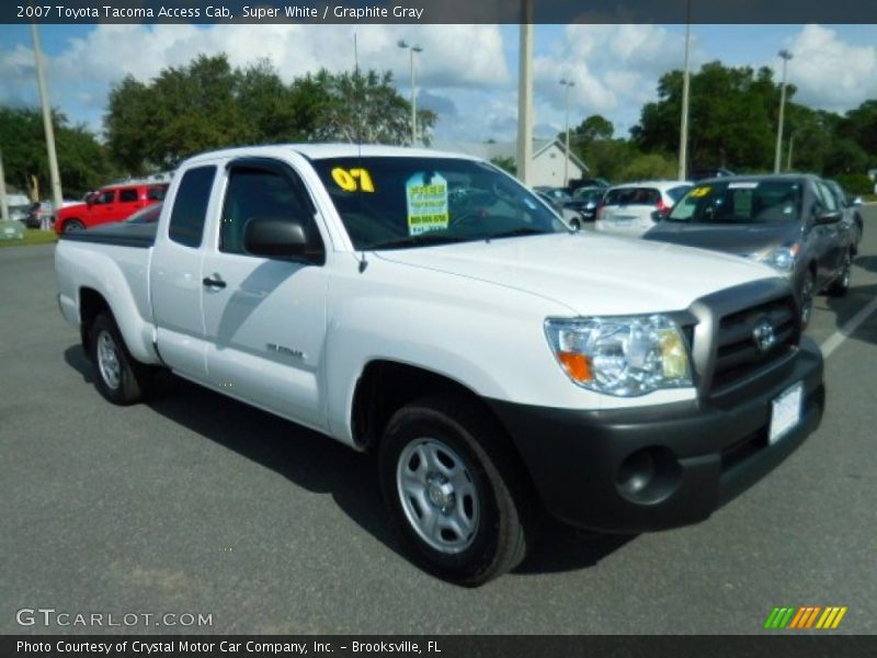 Super White / Graphite Gray 2007 Toyota Tacoma Access Cab