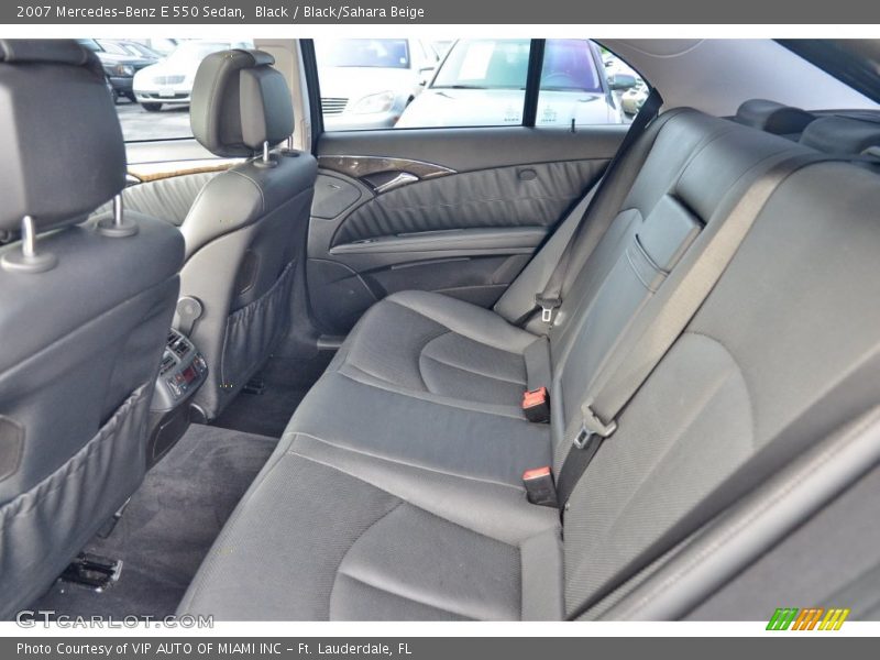 Rear Seat of 2007 E 550 Sedan