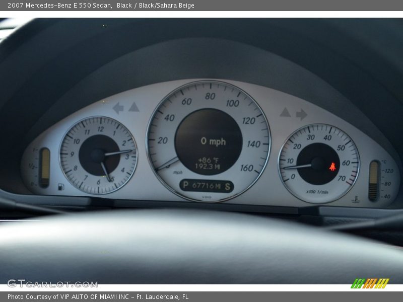  2007 E 550 Sedan 550 Sedan Gauges