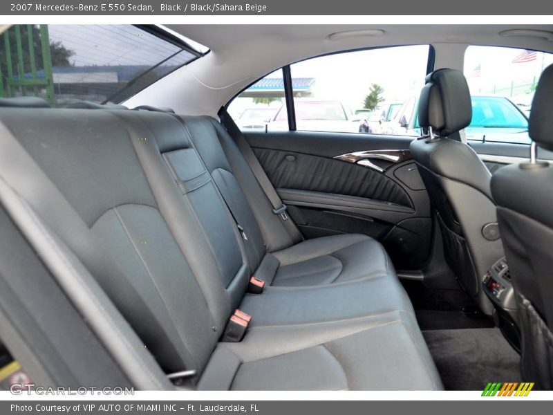 Black / Black/Sahara Beige 2007 Mercedes-Benz E 550 Sedan