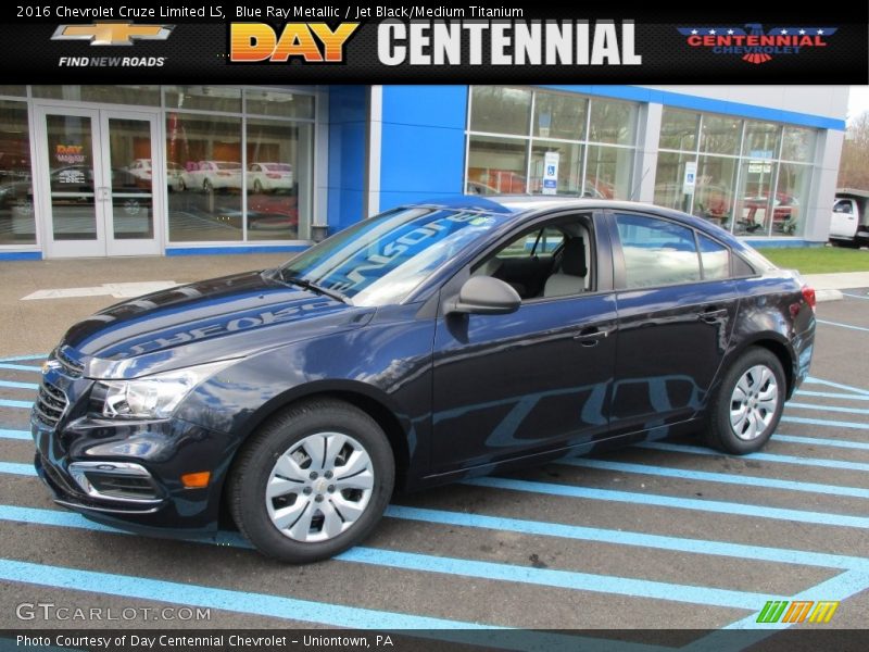 Blue Ray Metallic / Jet Black/Medium Titanium 2016 Chevrolet Cruze Limited LS