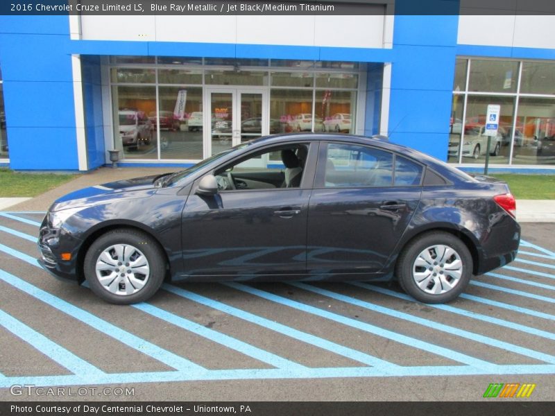 Blue Ray Metallic / Jet Black/Medium Titanium 2016 Chevrolet Cruze Limited LS