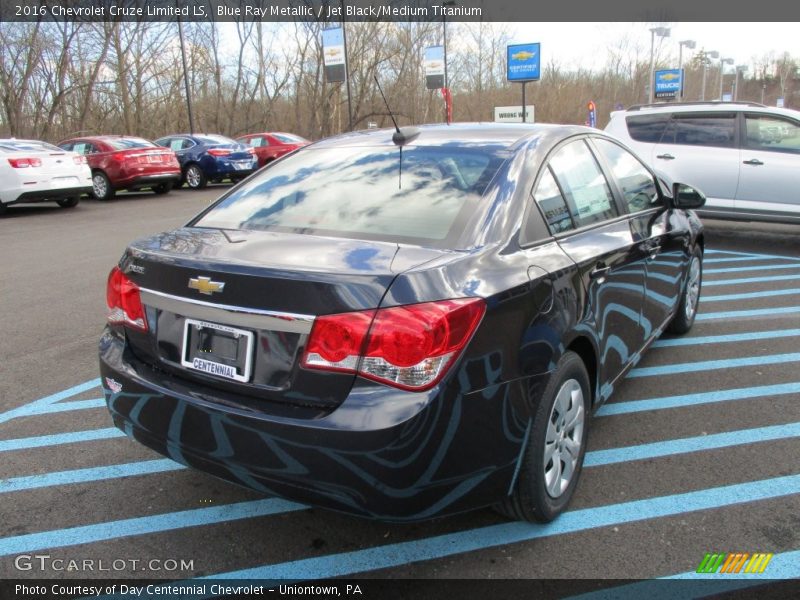 Blue Ray Metallic / Jet Black/Medium Titanium 2016 Chevrolet Cruze Limited LS