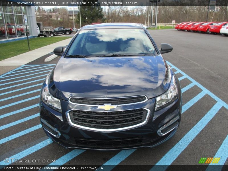 Blue Ray Metallic / Jet Black/Medium Titanium 2016 Chevrolet Cruze Limited LS