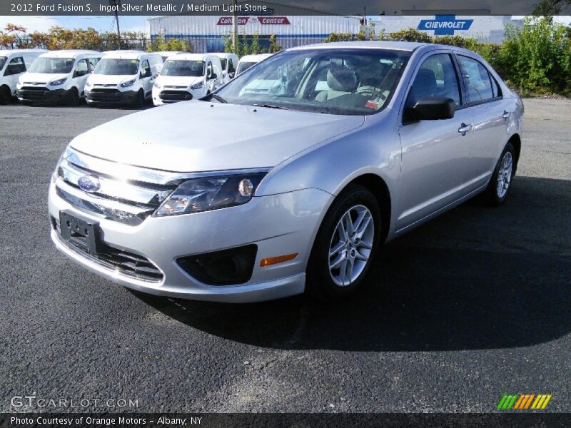 Ingot Silver Metallic / Medium Light Stone 2012 Ford Fusion S