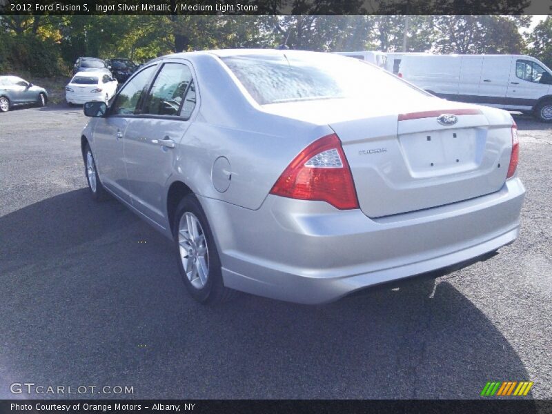 Ingot Silver Metallic / Medium Light Stone 2012 Ford Fusion S