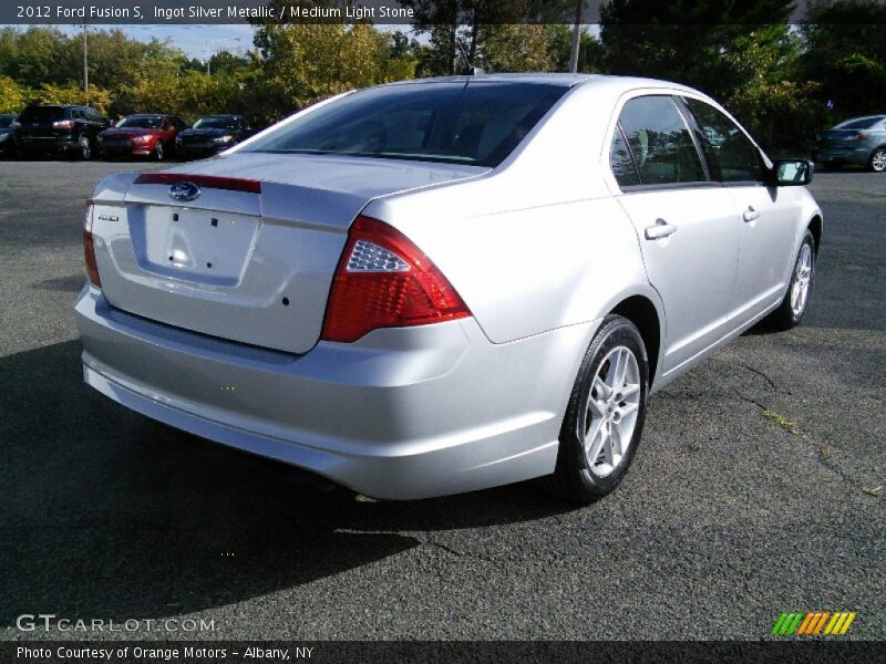 Ingot Silver Metallic / Medium Light Stone 2012 Ford Fusion S