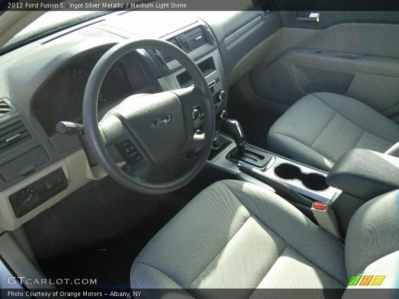 Ingot Silver Metallic / Medium Light Stone 2012 Ford Fusion S