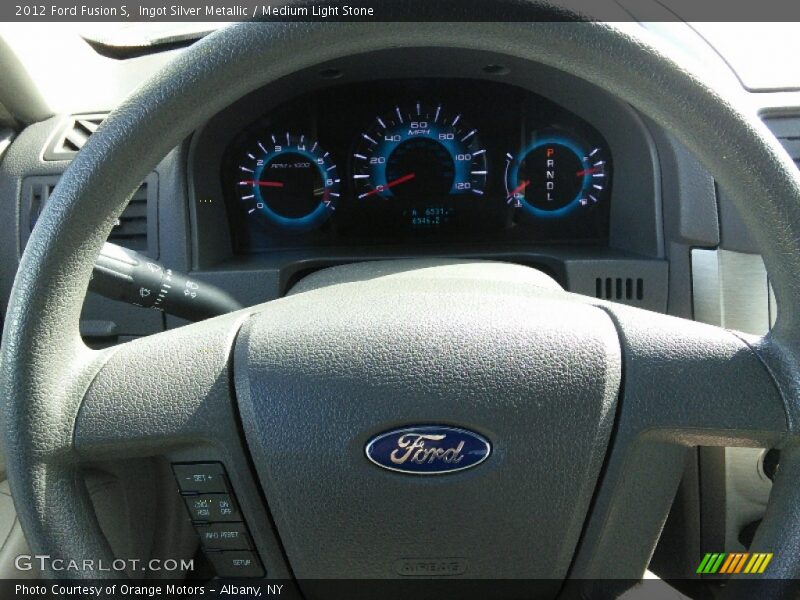 Ingot Silver Metallic / Medium Light Stone 2012 Ford Fusion S