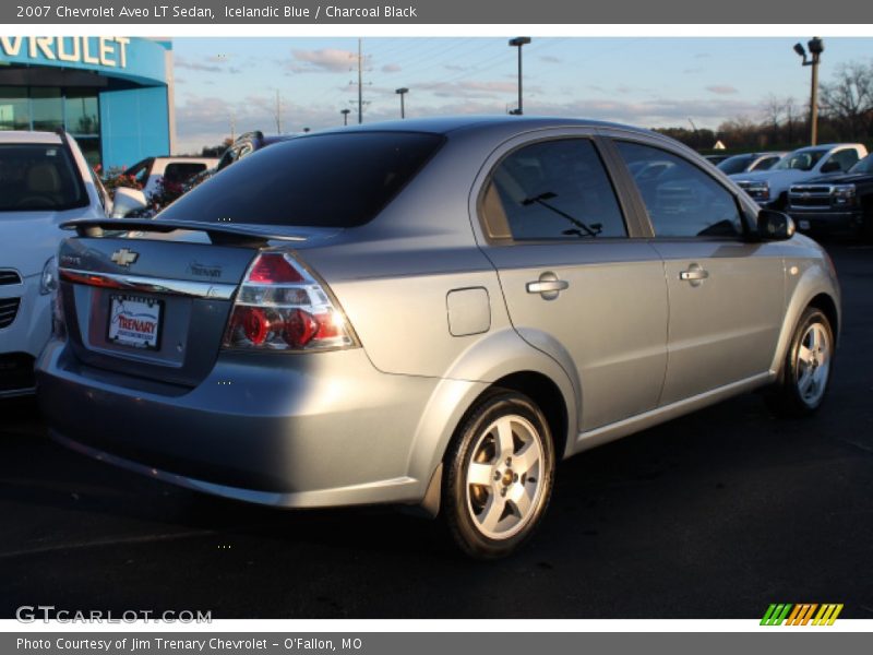 Icelandic Blue / Charcoal Black 2007 Chevrolet Aveo LT Sedan