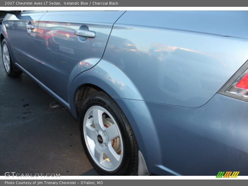 Icelandic Blue / Charcoal Black 2007 Chevrolet Aveo LT Sedan