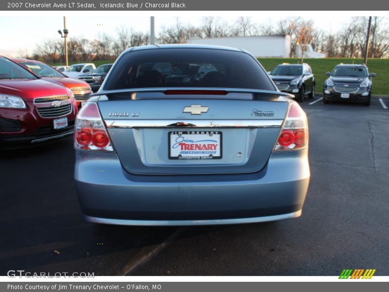 Icelandic Blue / Charcoal Black 2007 Chevrolet Aveo LT Sedan