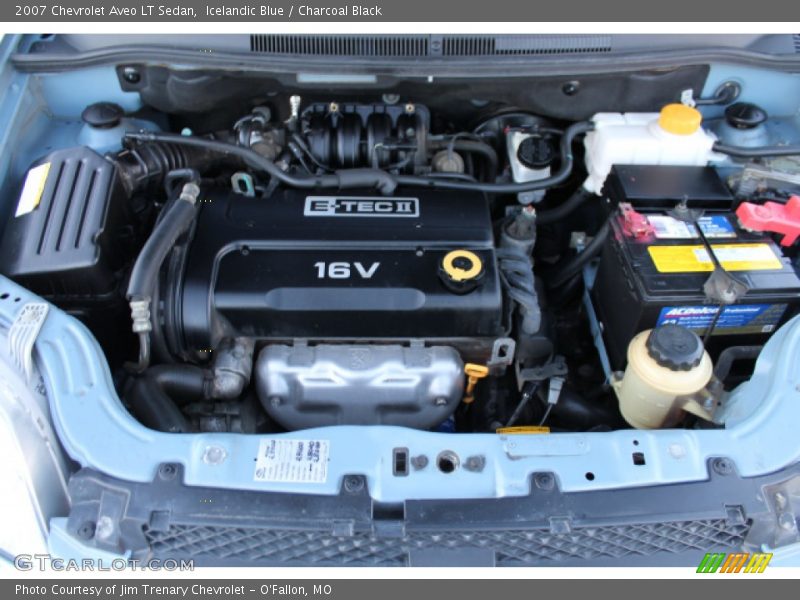 Icelandic Blue / Charcoal Black 2007 Chevrolet Aveo LT Sedan