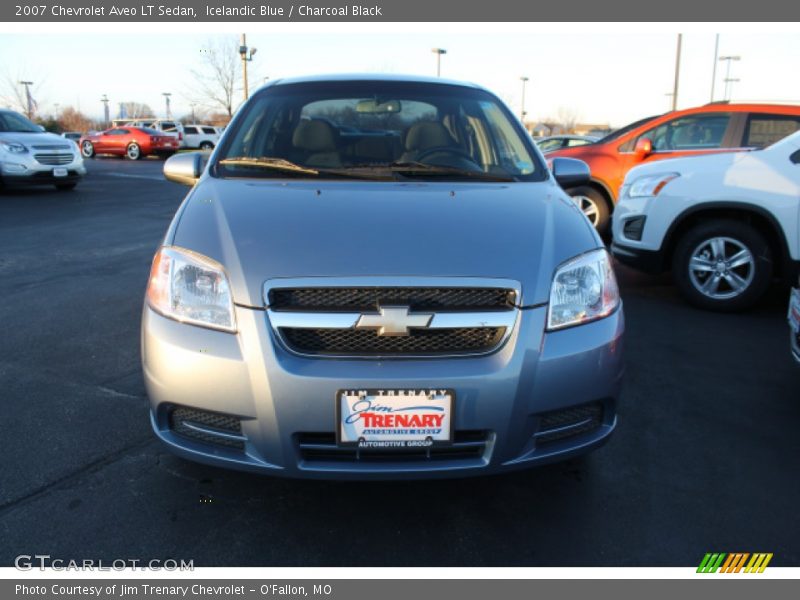 Icelandic Blue / Charcoal Black 2007 Chevrolet Aveo LT Sedan