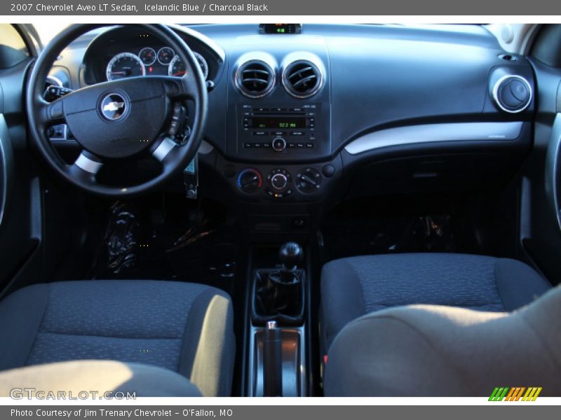 Icelandic Blue / Charcoal Black 2007 Chevrolet Aveo LT Sedan