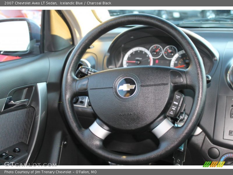 Icelandic Blue / Charcoal Black 2007 Chevrolet Aveo LT Sedan