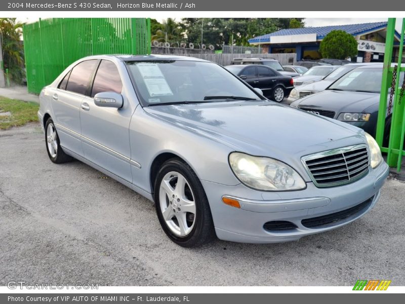 Horizon Blue Metallic / Ash 2004 Mercedes-Benz S 430 Sedan