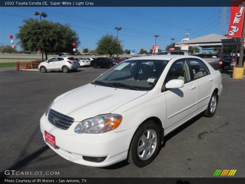 Super White / Light Gray 2003 Toyota Corolla CE