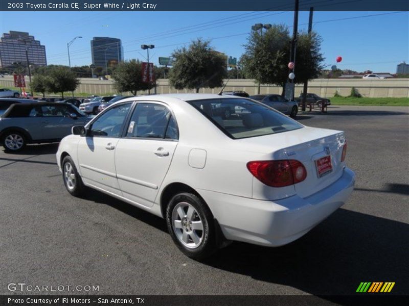 Super White / Light Gray 2003 Toyota Corolla CE