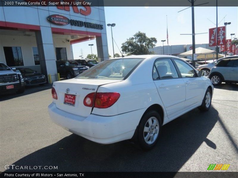 Super White / Light Gray 2003 Toyota Corolla CE