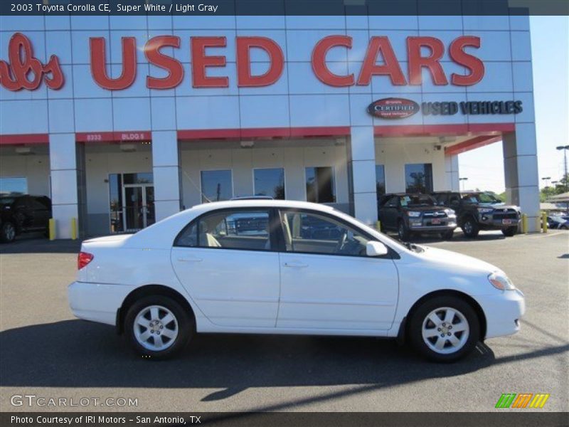 Super White / Light Gray 2003 Toyota Corolla CE