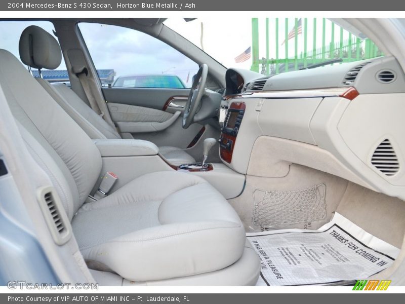 Horizon Blue Metallic / Ash 2004 Mercedes-Benz S 430 Sedan