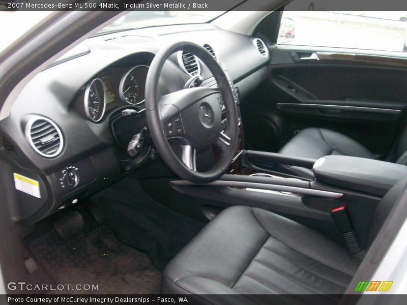 Iridium Silver Metallic / Black 2007 Mercedes-Benz ML 500 4Matic
