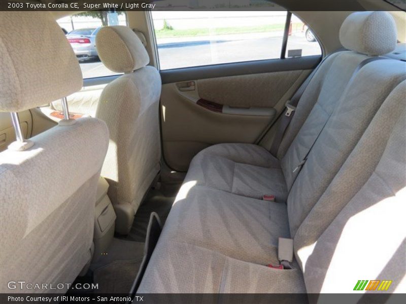 Super White / Light Gray 2003 Toyota Corolla CE