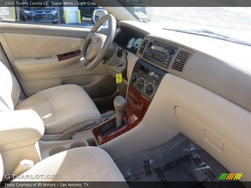 Super White / Light Gray 2003 Toyota Corolla CE