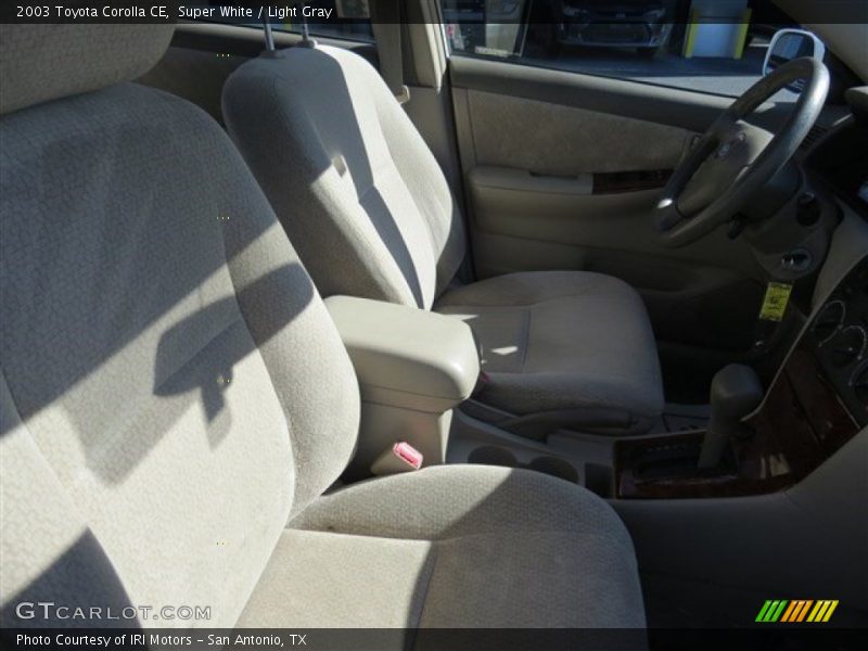 Super White / Light Gray 2003 Toyota Corolla CE