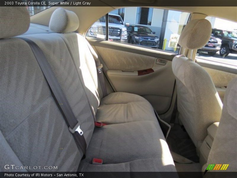 Super White / Light Gray 2003 Toyota Corolla CE