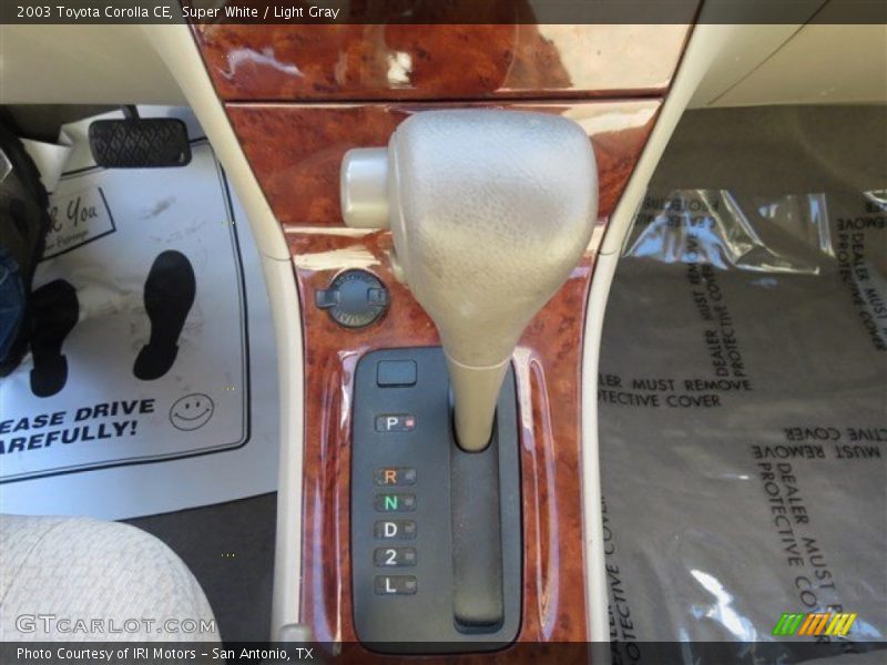 Super White / Light Gray 2003 Toyota Corolla CE