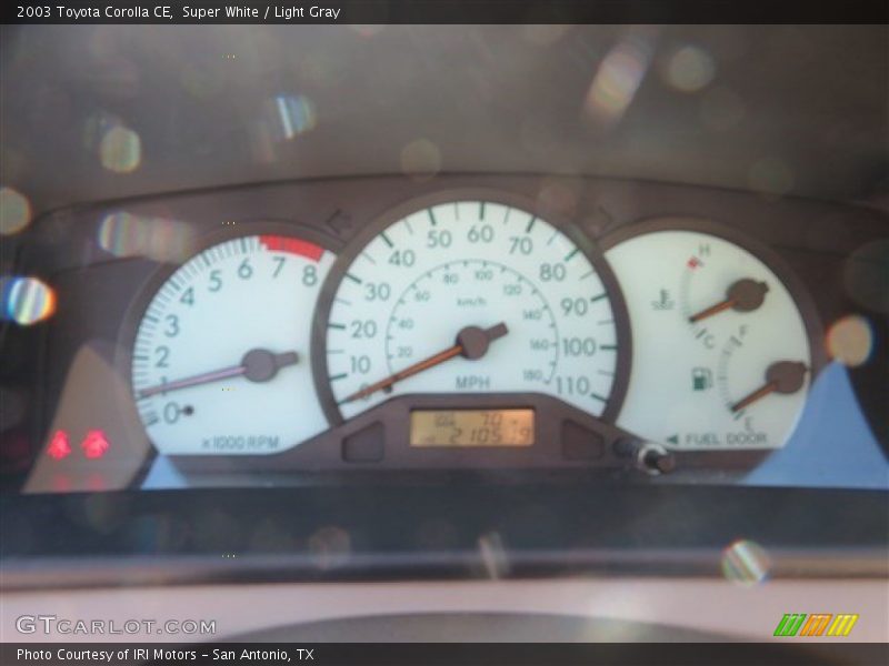 Super White / Light Gray 2003 Toyota Corolla CE